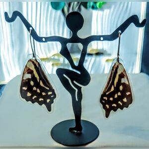 Ethically Handmade Real Butterfly Wing Earrings